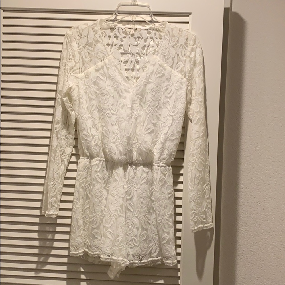 White Laced Romper